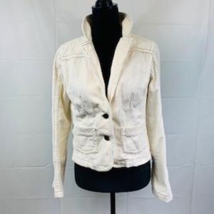 Periscope Cream Corduroy Blazer Size L